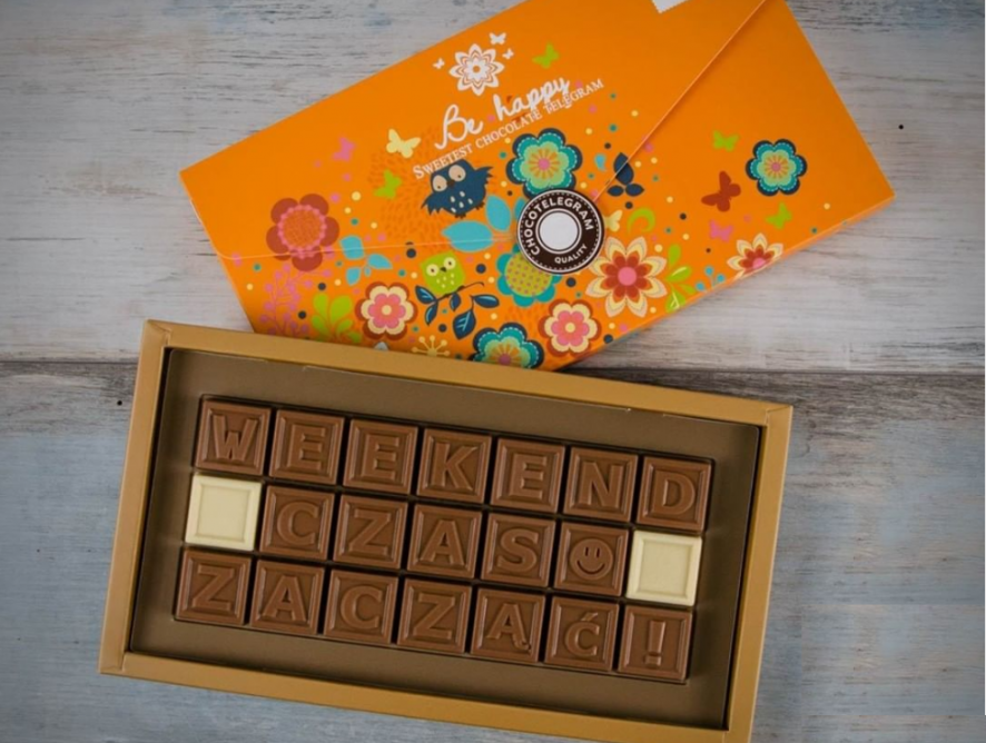 Czekoladowy telegram – prezent dla miłośników czekolady i nie tylko